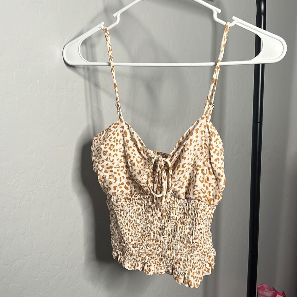 Cheetah print tank top
